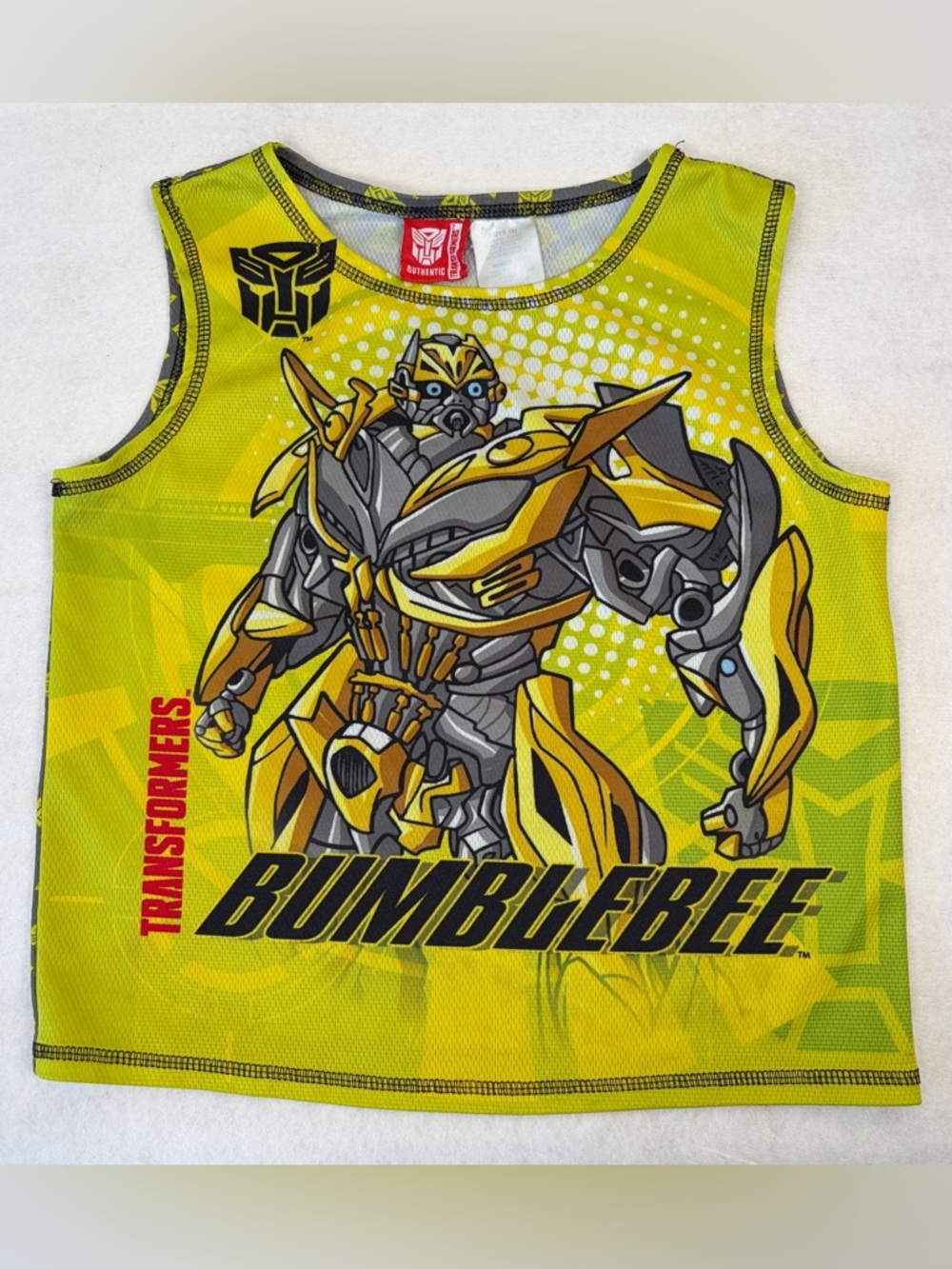 Transformers Bumblebee‎ 2014 Boys 8 Sleeveless Active Sleep Tank